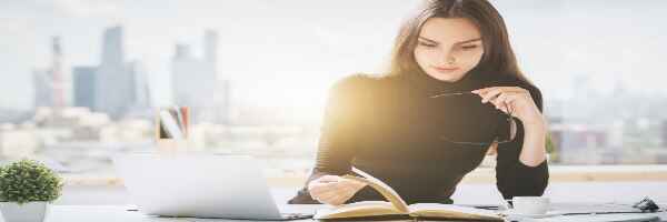 Woman successful in her office